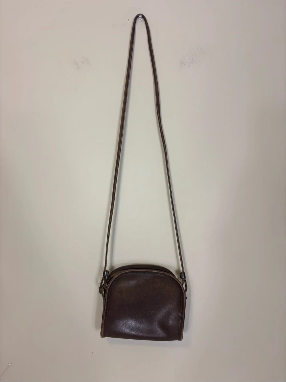 Coach Brown Leather Vintage Small Crossbody Bag